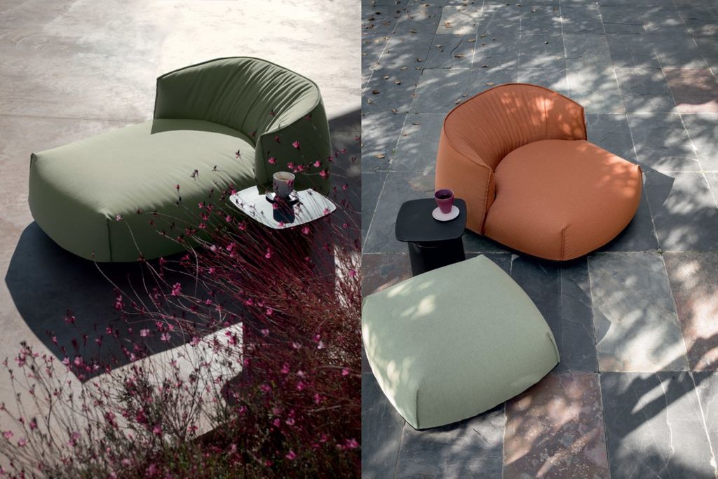 Kristalia pouf, poltrone e daybed Brioni