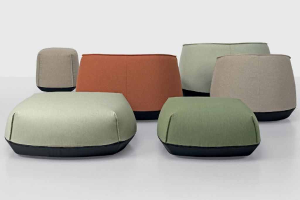 Kristalia pouf, poltrone e daybed Brioni